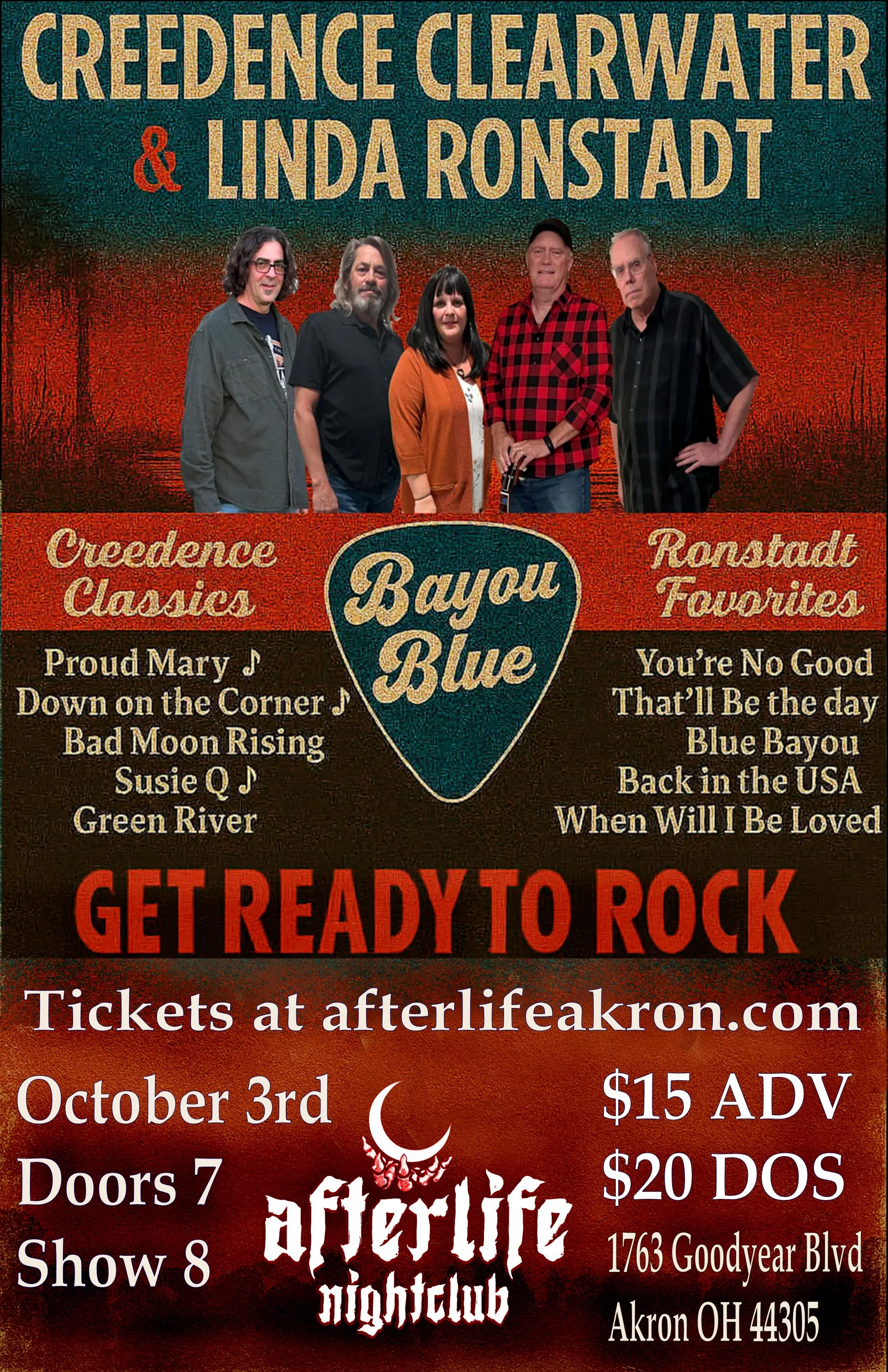 Bayou Blue - A Tribute to Creedence Clearwater Revival &amp; Linda Ronstadt
