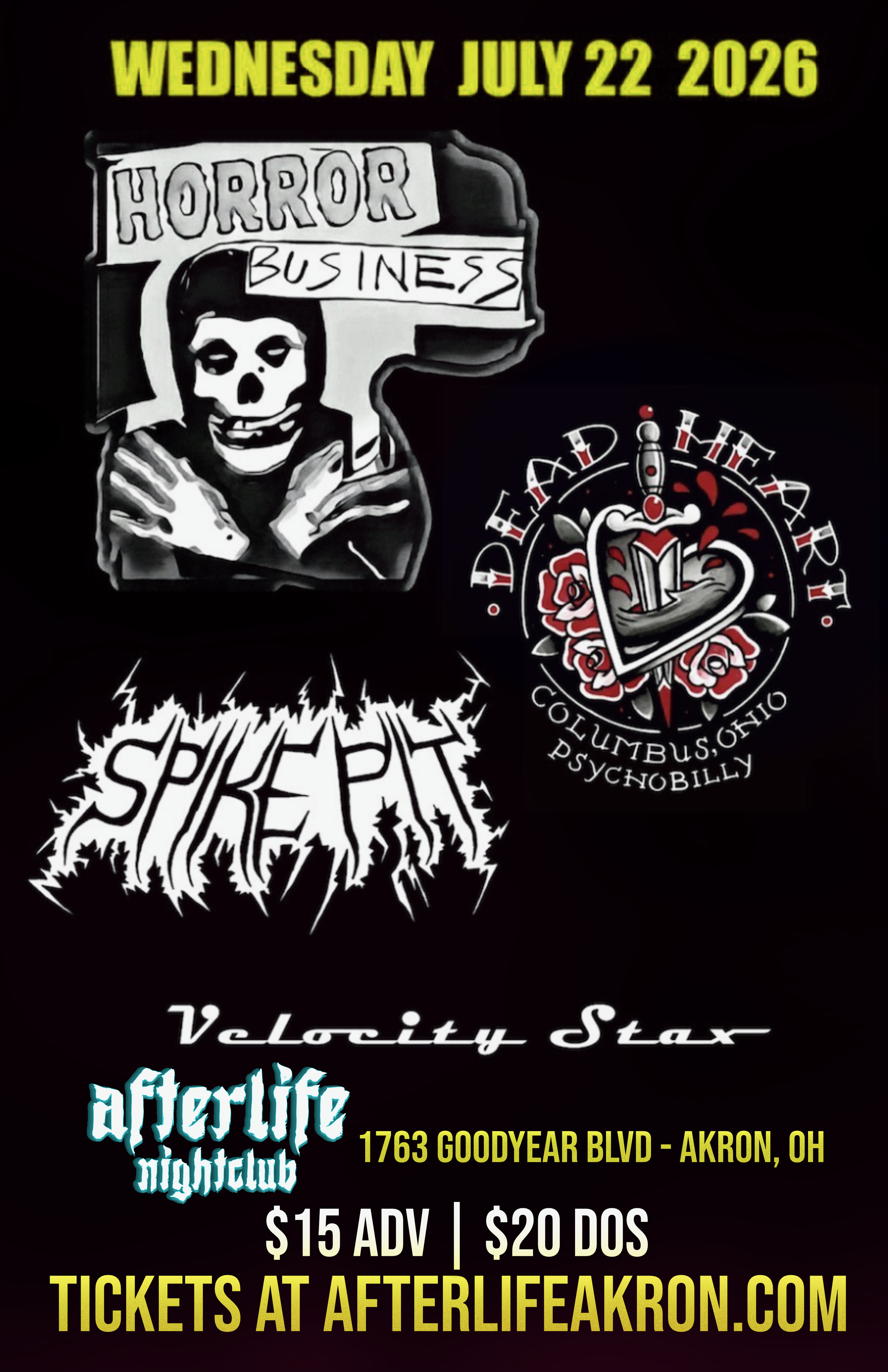 Horror Business (Misfits Tribute) | Dead Heart | Spike Pit | Velocity Stax