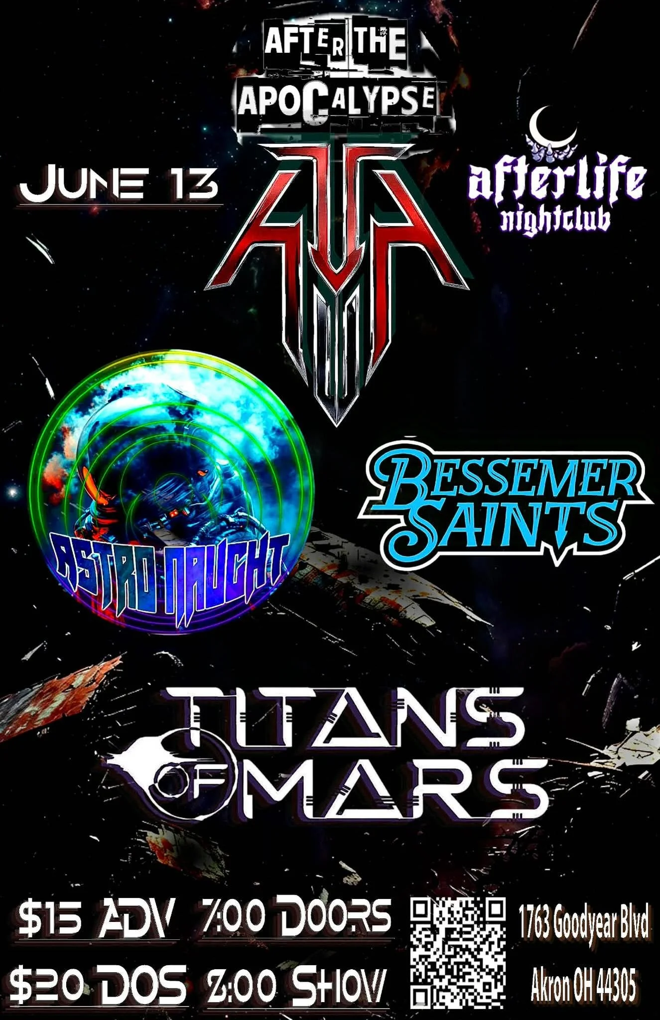 Titans of Mars | After the Apocalypse | Astro Naught | Bessemer Saints