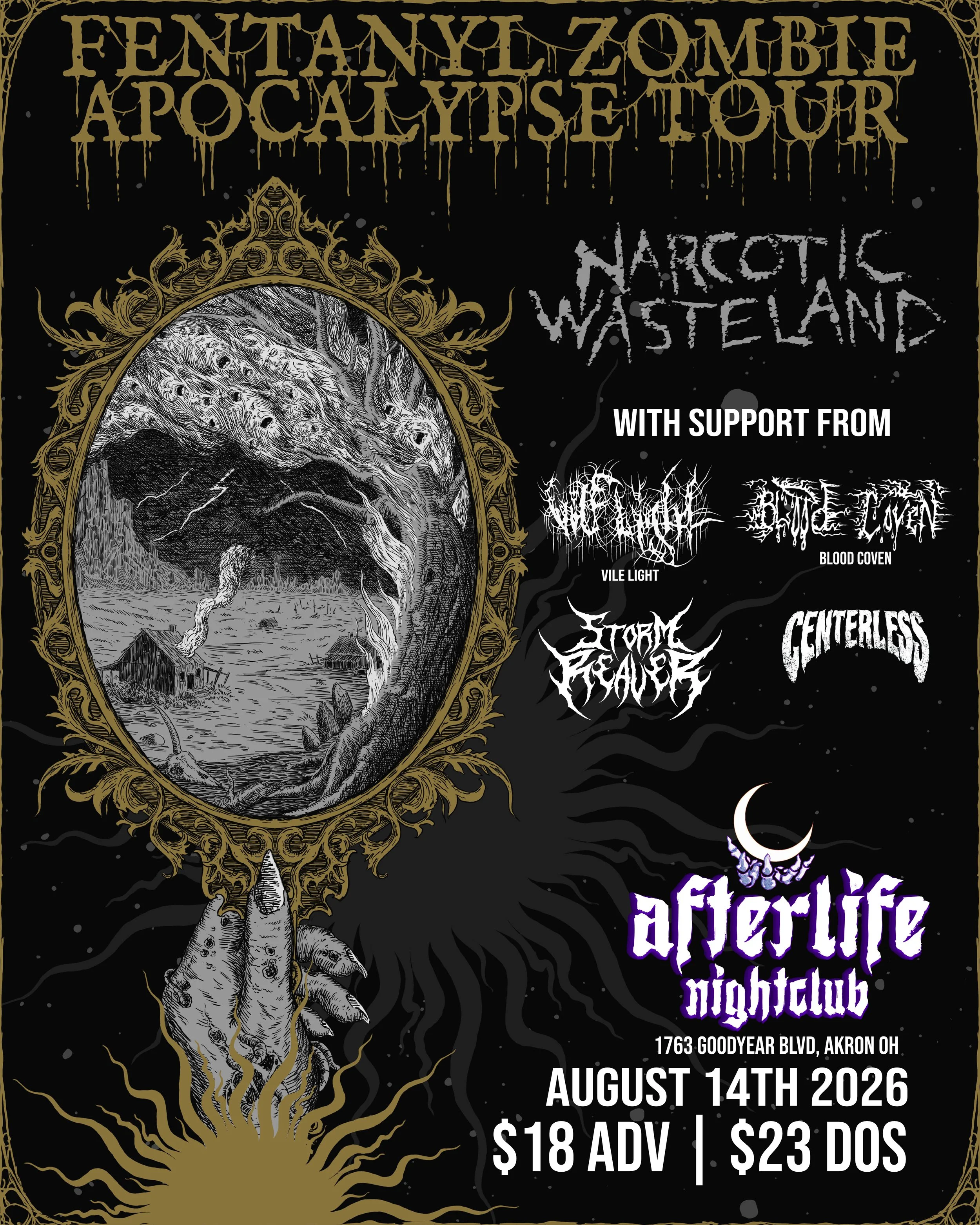 Narcotic Wasteland - Fentanyl Zombie Apocalypse Tour event flyer