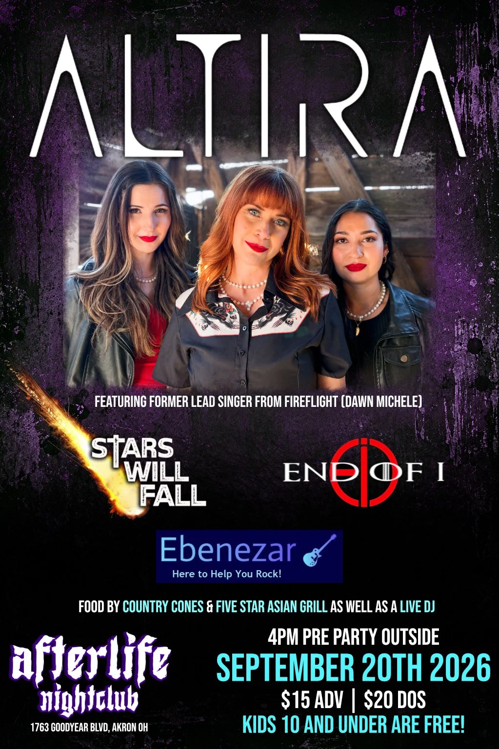ALTIRA (Featuring former lead singer of Fireflight Dawn Michele) event flyer
