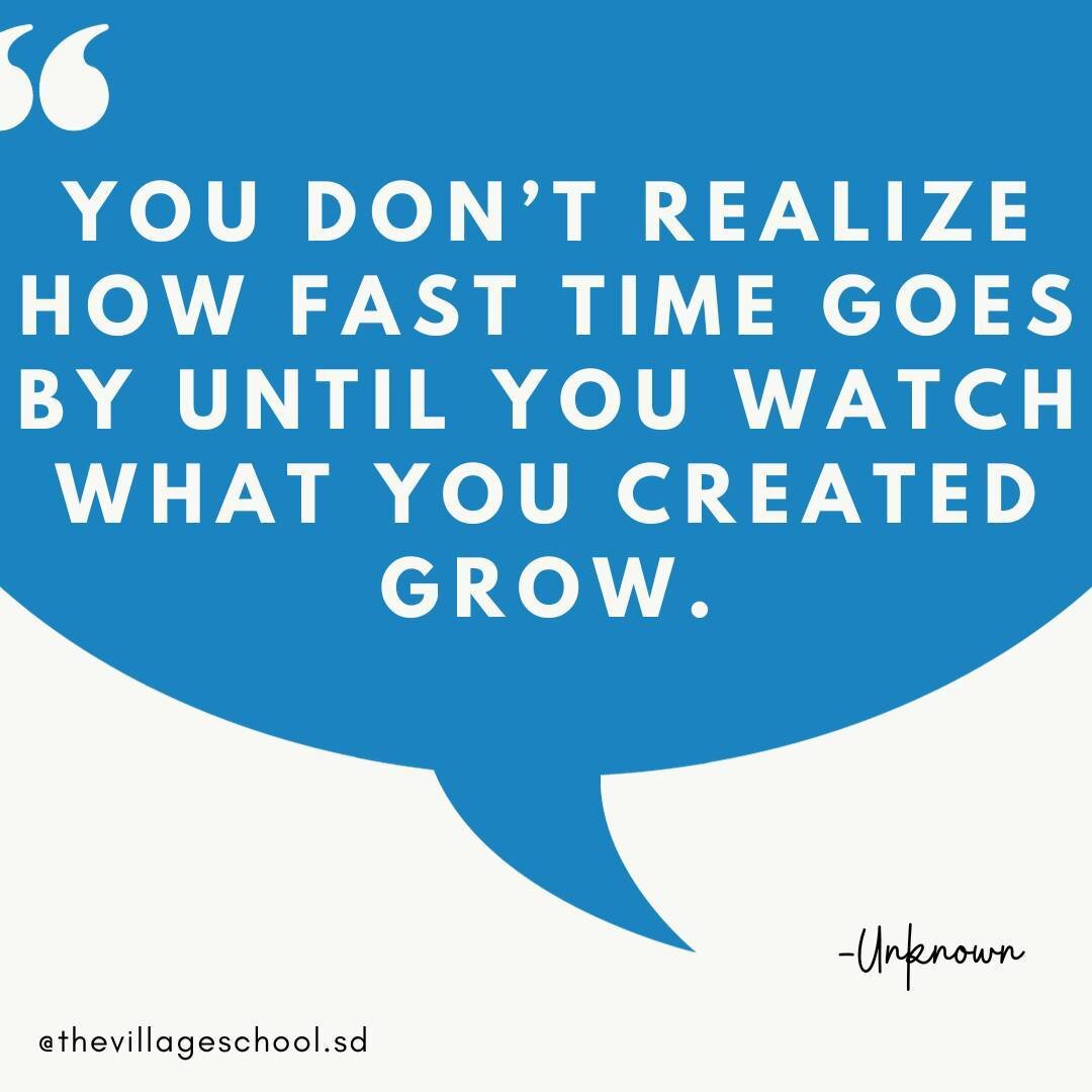 ⏳✨ Time Flies When You're Watching Growth Unfold 🌱⁠
⁠
&quot;You don't realize how fast time goes by until you watch what you created grow.&quot; 🌟⁠
⁠
This powerful quote beautifully encapsulates the essence of Village Academy San Diego and the insp