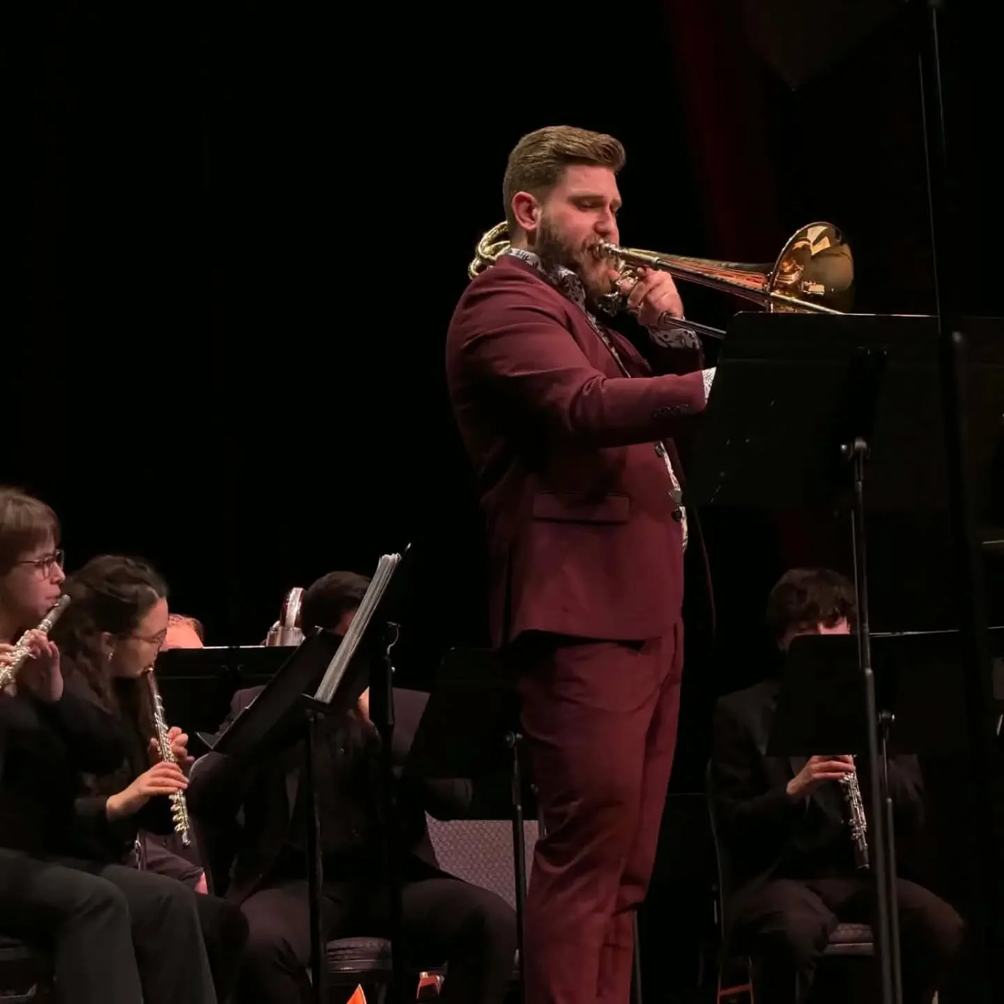 What an awesome concert and honour to play subZERO by @danieljschnyder with USM Wind Ensemble, conducted by Dr. Cody Edgerton. Very thankful that I could celebrate my birthday is this way!

Thanks to all for sharing this experience last night!

#bass