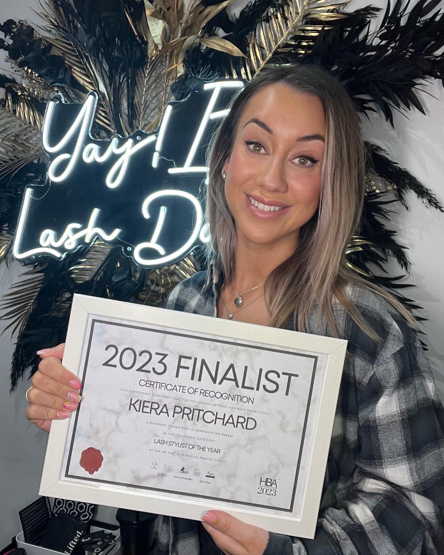 Thought it was about time we posted this one 🥂👏

Super excited to be a finalist for &ldquo;Lash Stylist of the Year&rdquo; at this years @hairandbeautyawardsuk 

Can&rsquo;t wait for the event next month! Good luck to everyone involved 🤩🤩