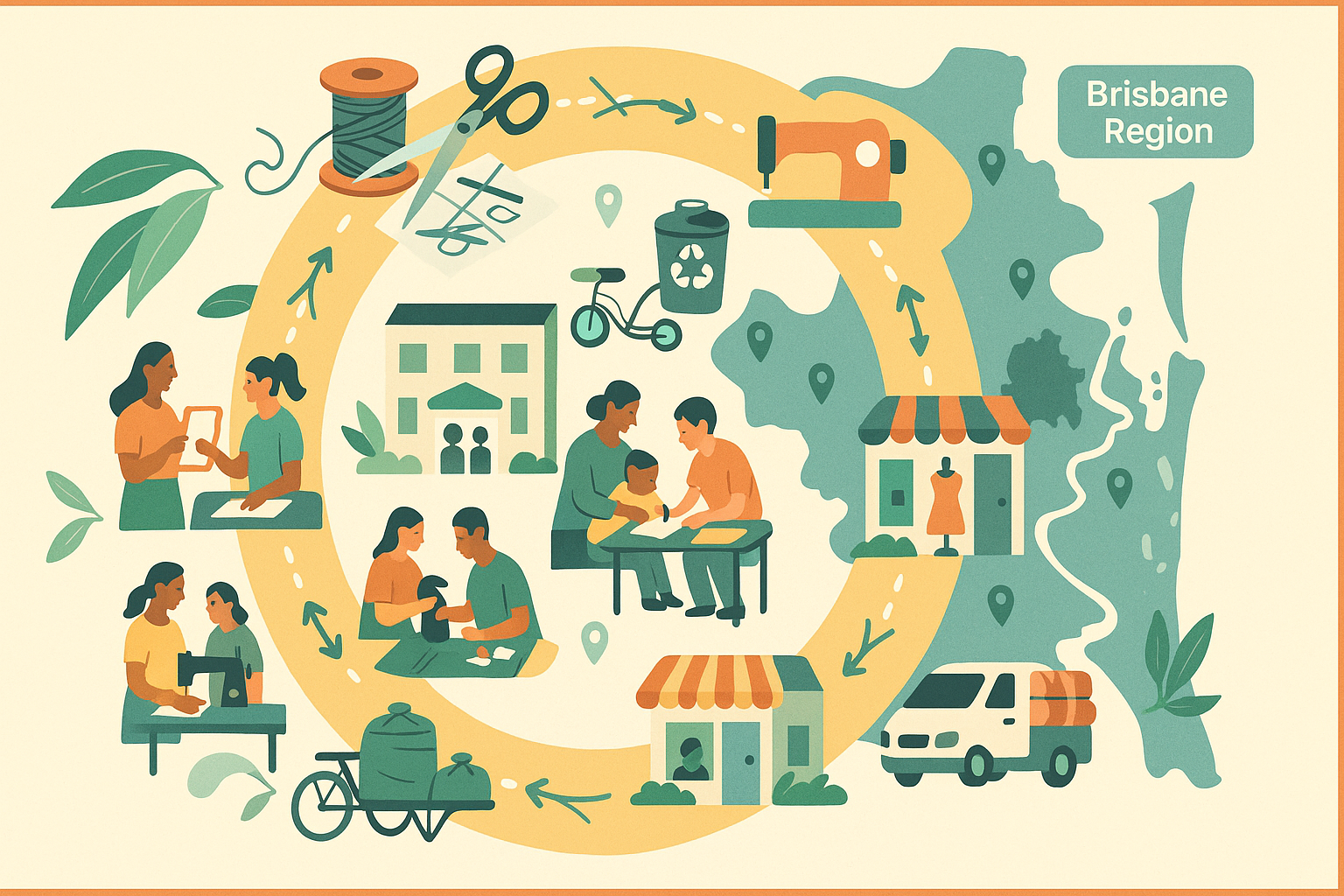 Mapping fashion networks and pre-consumer textile flows for circular communities