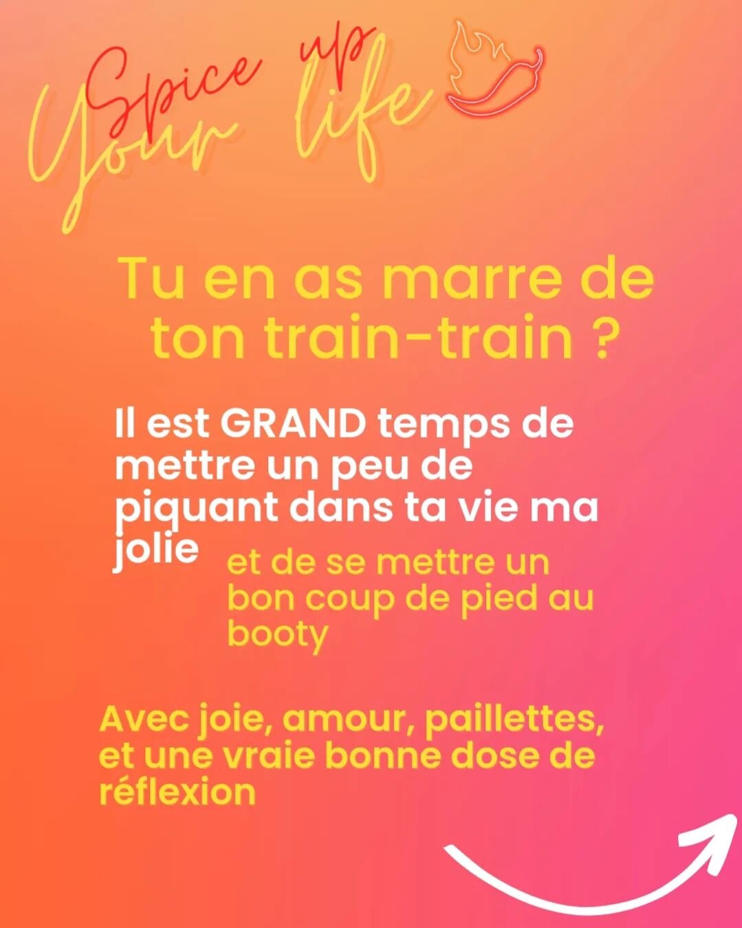 Et si tu passais ton samedi matin en TR&Egrave;S bonne compagnie, pour te faire du bien, et t'aider &agrave; pimenter ton quotidien ? 

@eleonoreclerc et @marieyoupie te coachent lors d'un atelier d'introspection et de cr&eacute;ativit&eacute;.

Pend