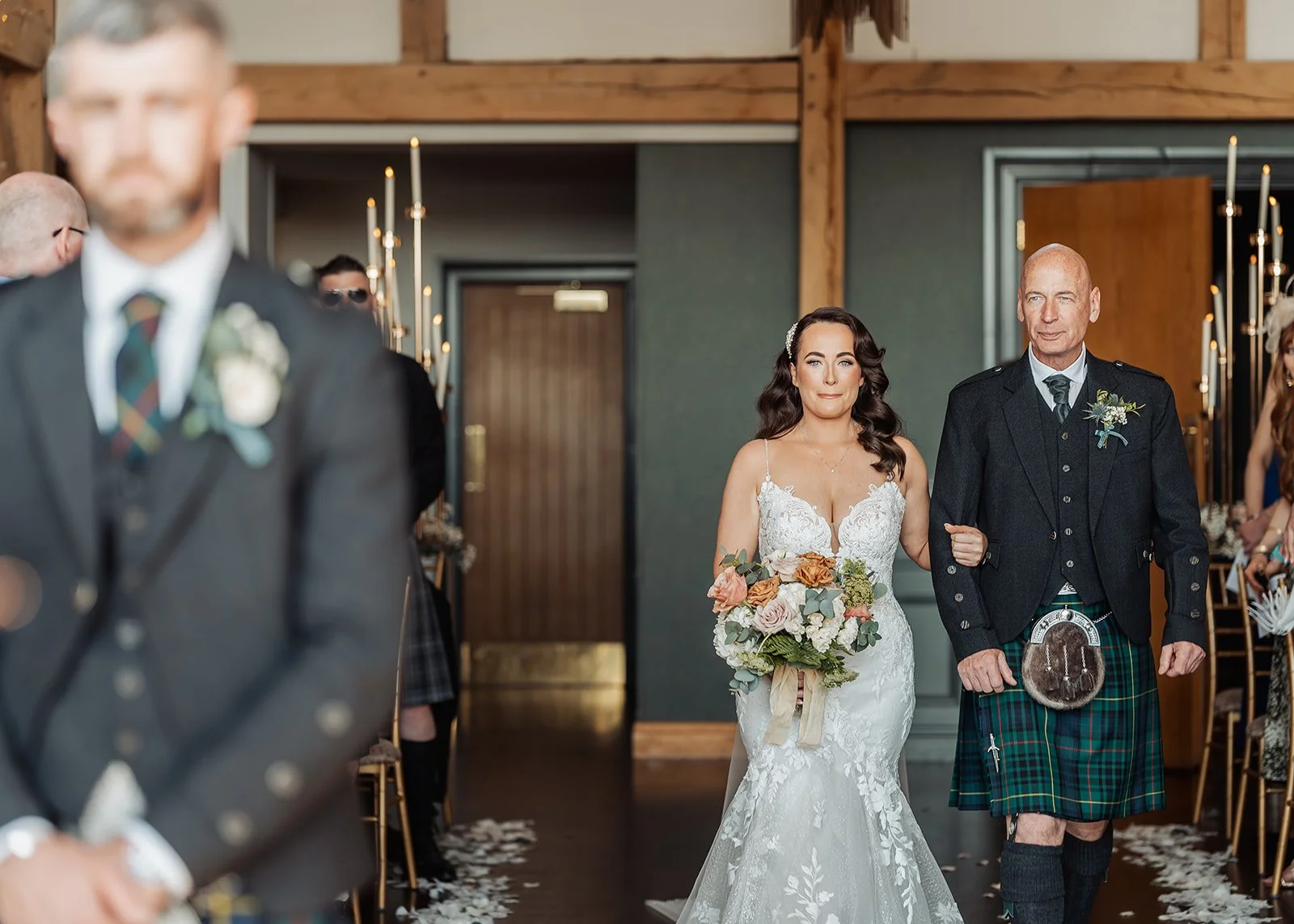 bride-walking-aisle-enterkine-house-david-long.jpg