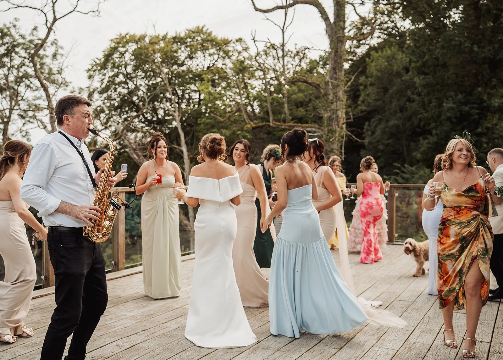enterkine-house-wedding-venue-ayrshire-david-long-photography-dancing-outside-sax.jpg