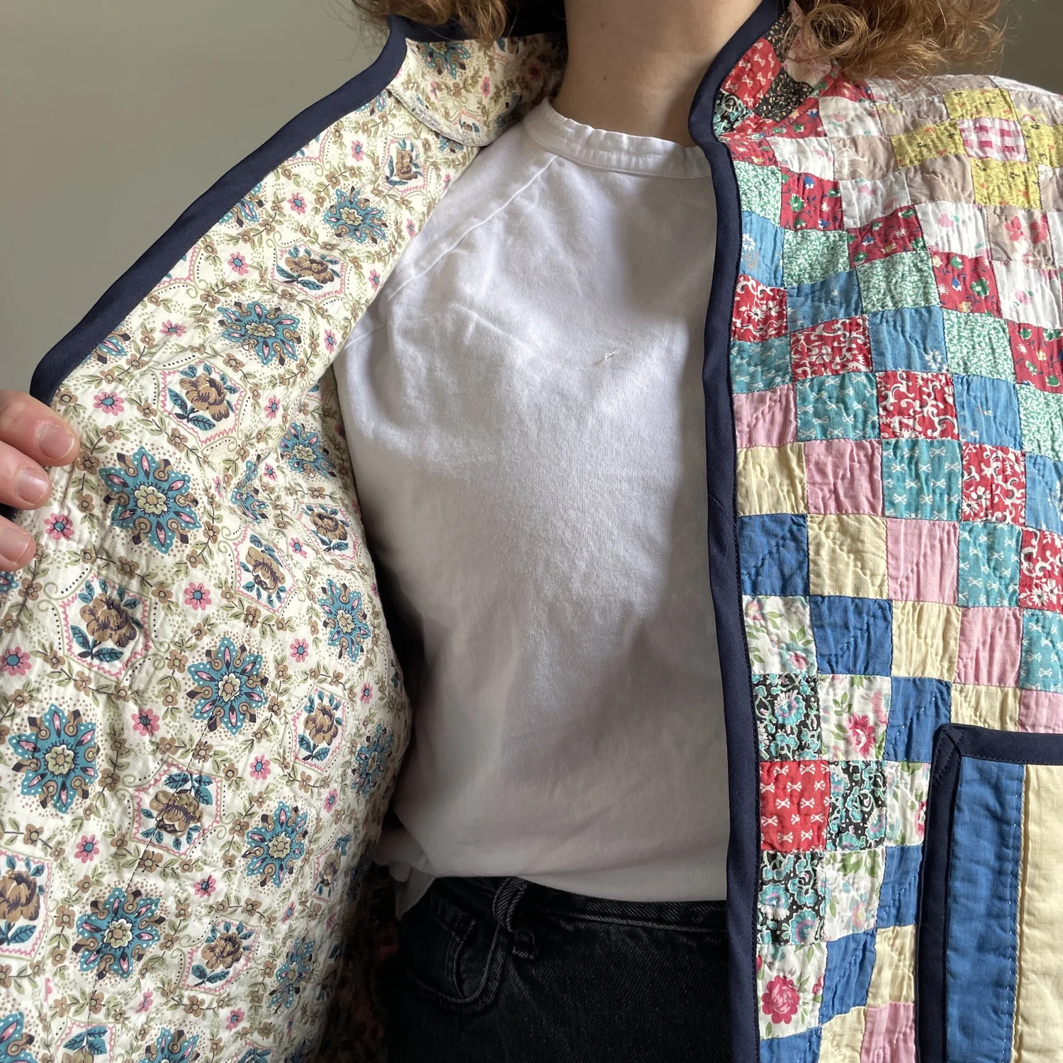 Diamond Patchwork Quilt Coat — Petunia Knits