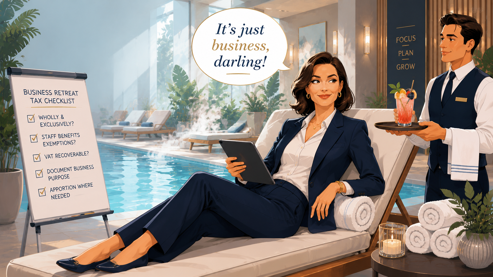 Can my business spa retreat be tax deductible???