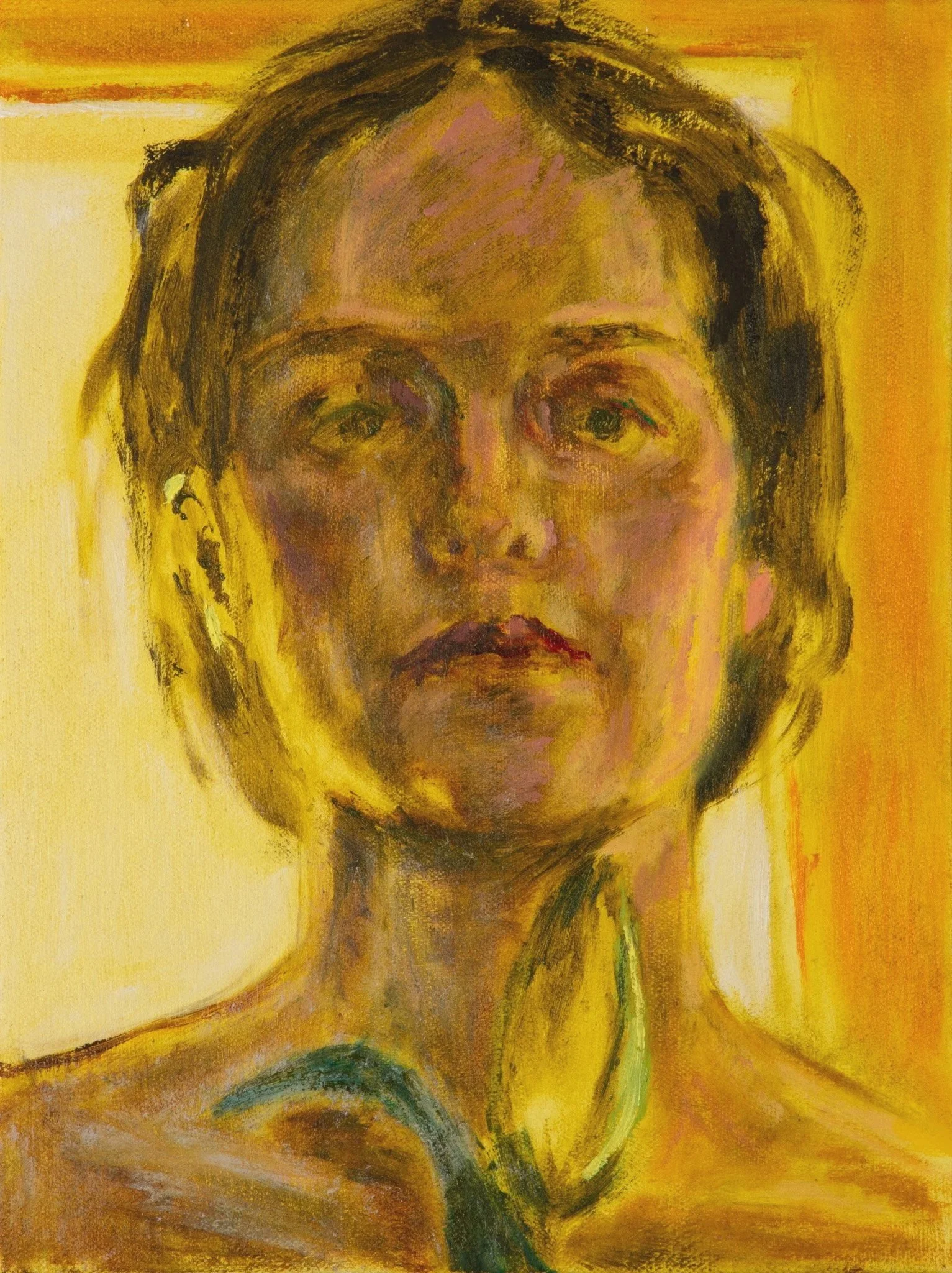 Laden with soft limbs, 2025, Oil on canvas, 12" x 9", Photo credit: Marc Bider