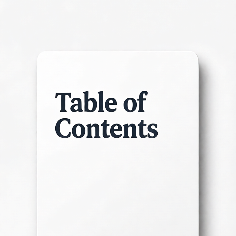 Table of Contents