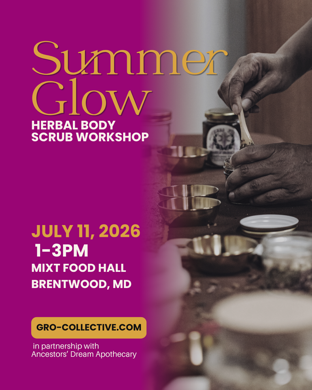 Summer Glow Herbal Body Scrub Workshop