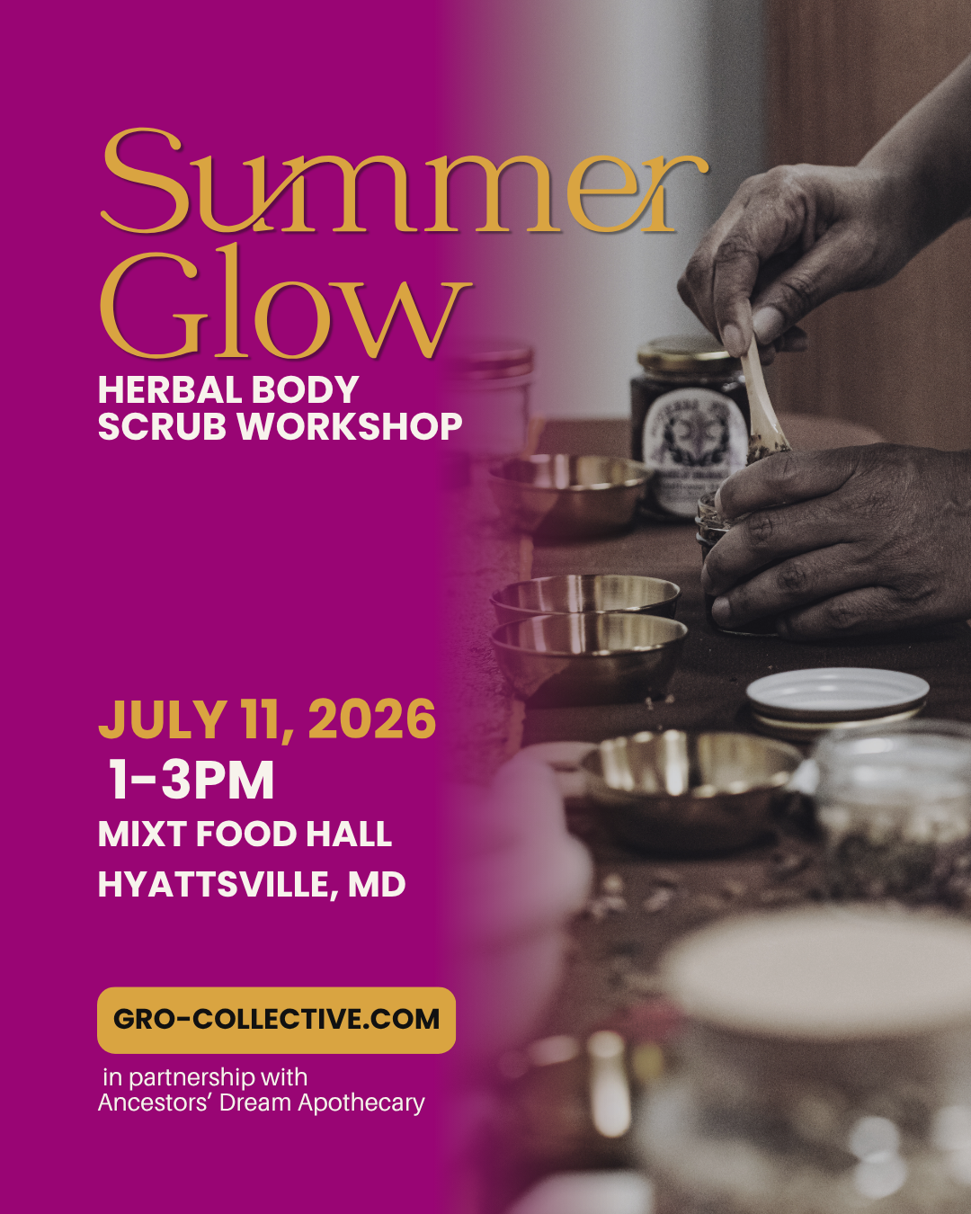 Summer Glow Herbal Body Scrub Workshop