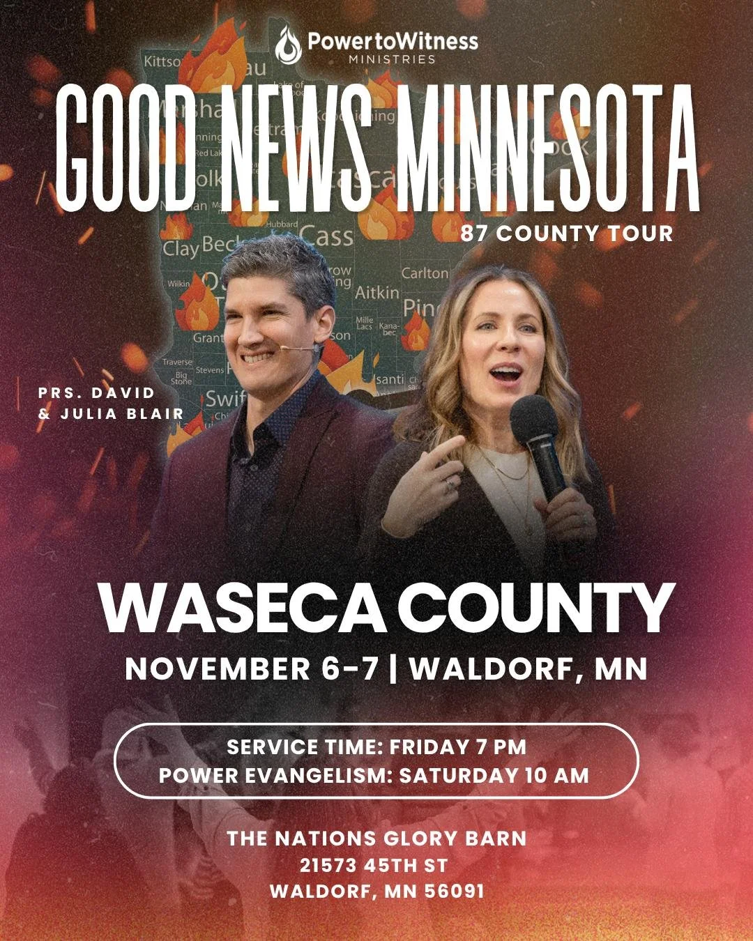 Good News Minnesota — 87 County Tour with Prs. David & Julia Blair