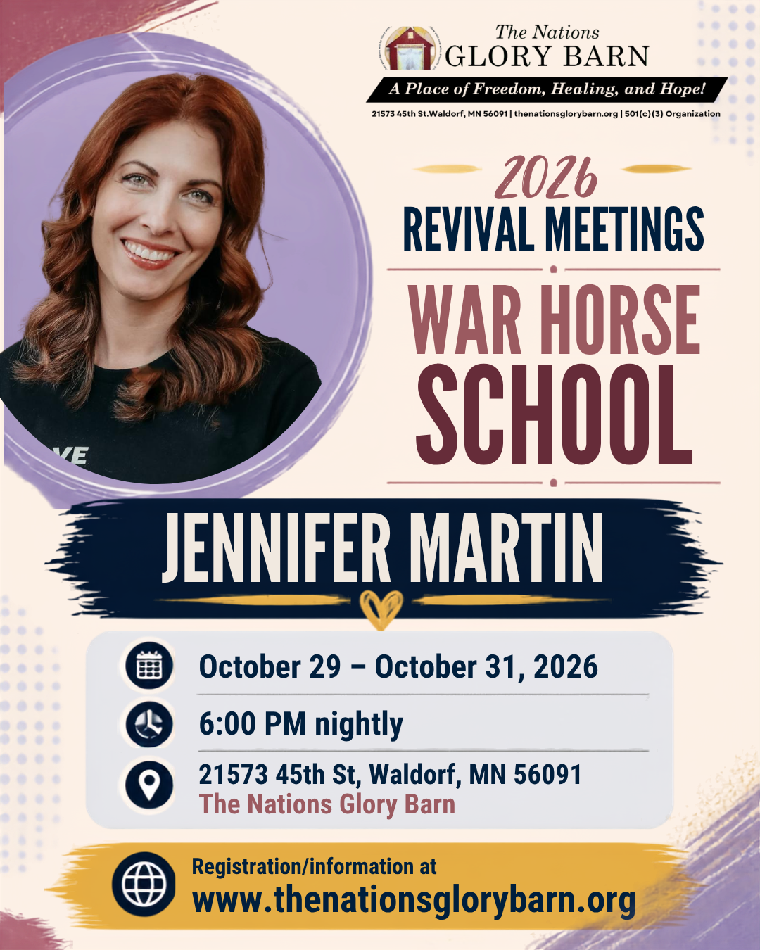 2026 Revival Meetings — War Horse School with Jennifer Martin