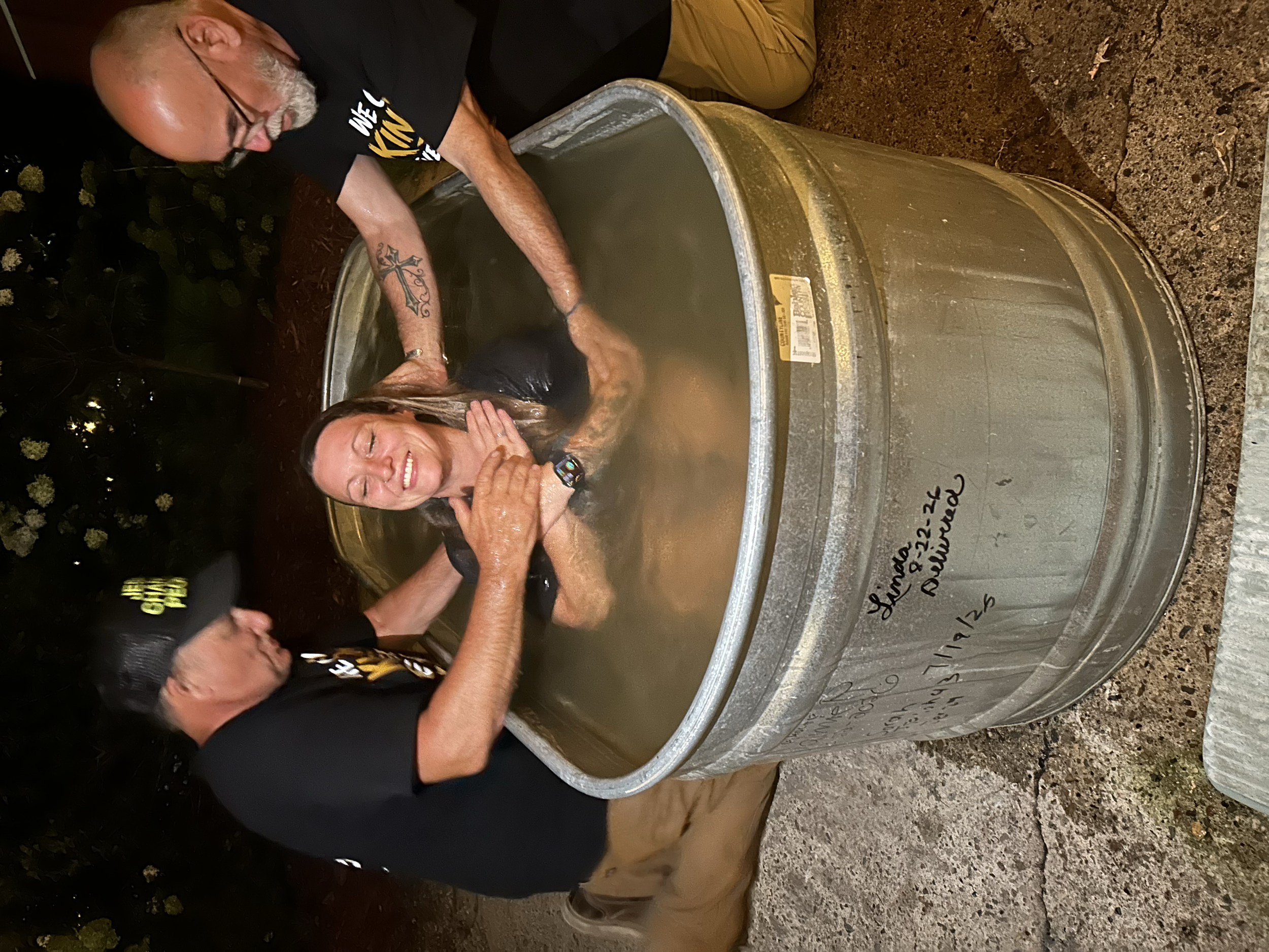 Baptism at The Nations Glory Barn