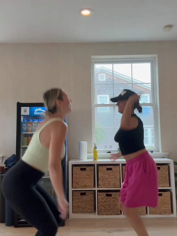That feeling when you made it through Summer busy season and you&rsquo;re still best friends 😂😵&zwj;💫 (Molly and I literally mid air hi-fived each other yesterday after classes ended and said, &ldquo;that&rsquo;s a wrap on busy season&rdquo; and t