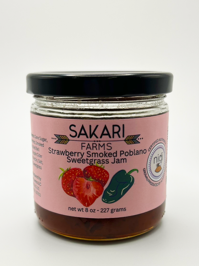 Strawberry Smoked Poblano Sweetgrass Jam