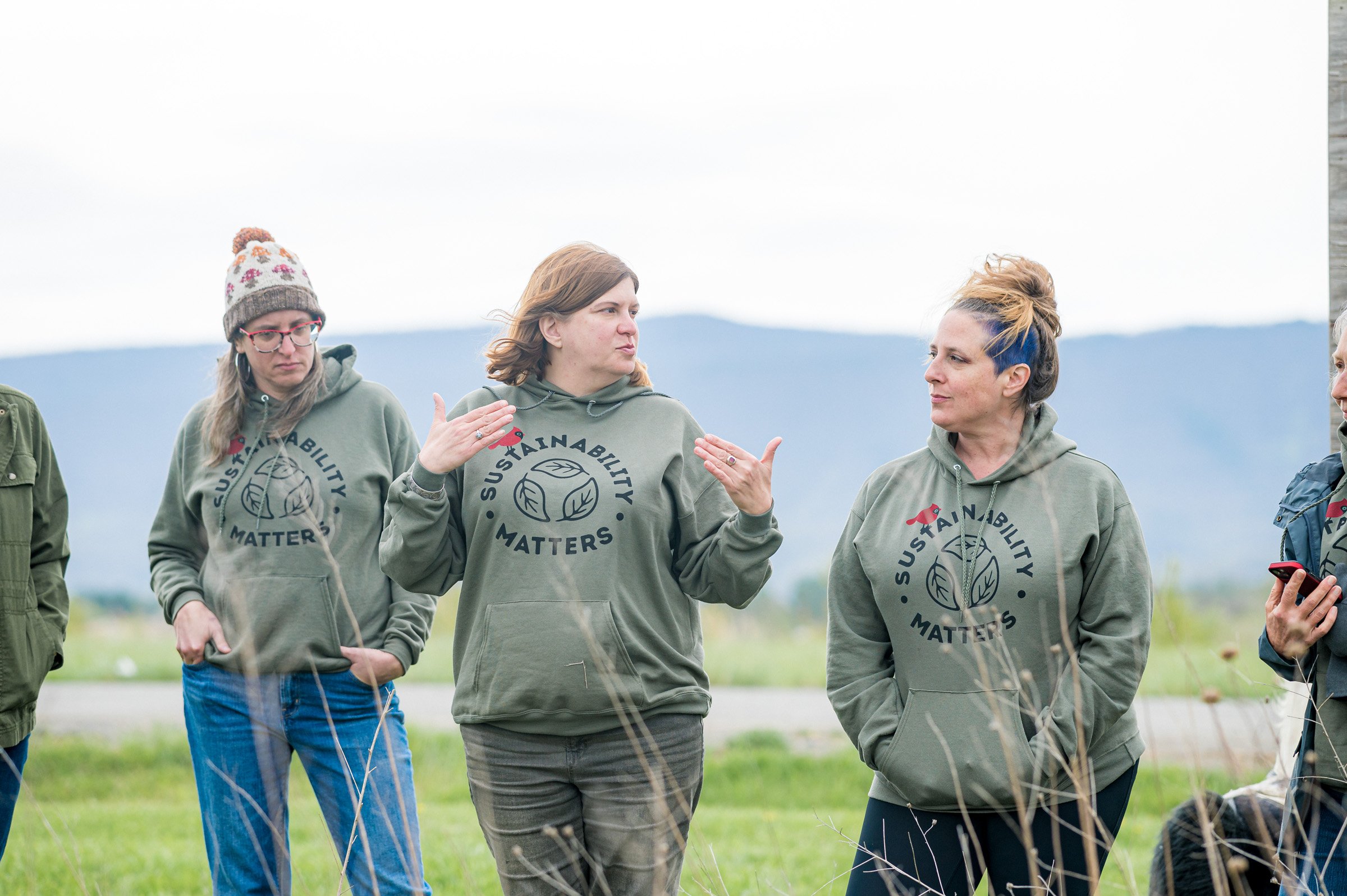  Kara Balcerzak, Sari Carp, and Sonia Zamborsky at Shenandoah County Landfill 