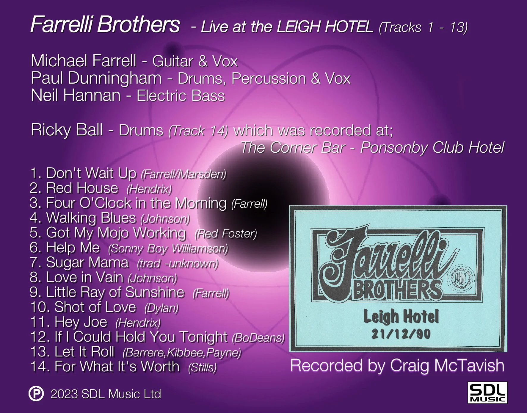 ongoing Release: Farrelli Brothers - Live — SDL Music
