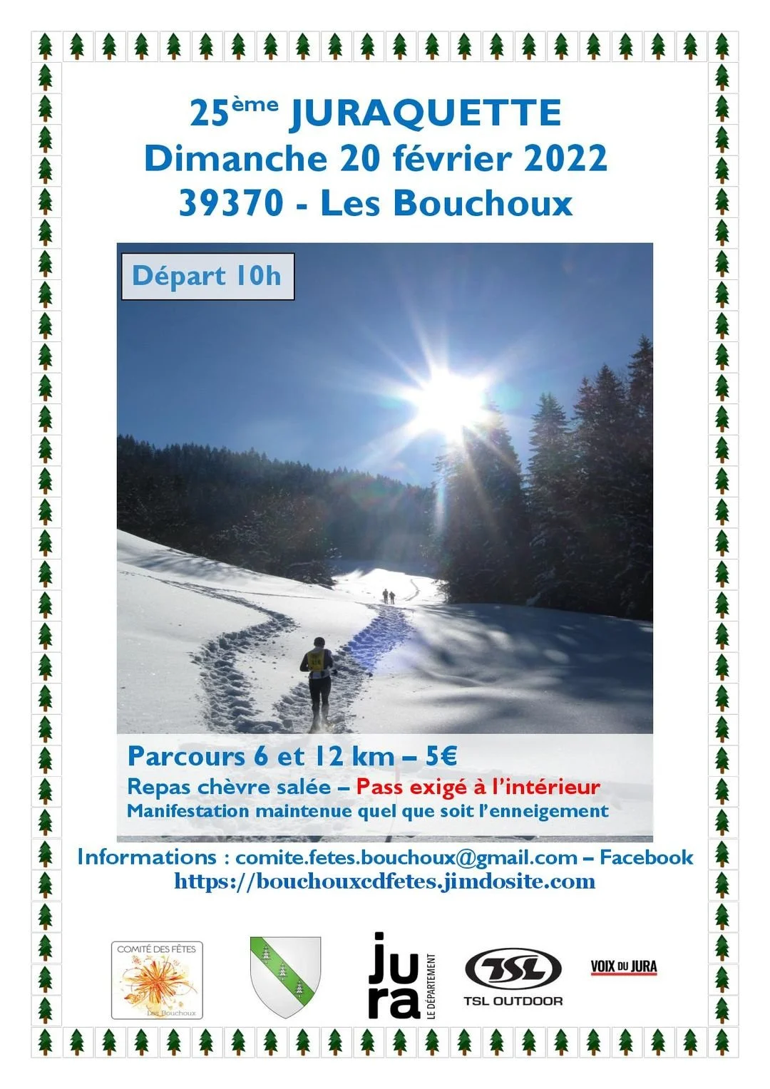 Les Bouchoux: Vous êtes attendus avec impatience à Juraquette 2022. Remplissez vite la fiche d’inscription !