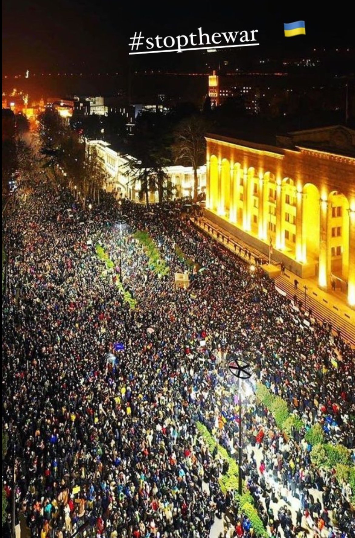 Moral support for brave Ukraine …