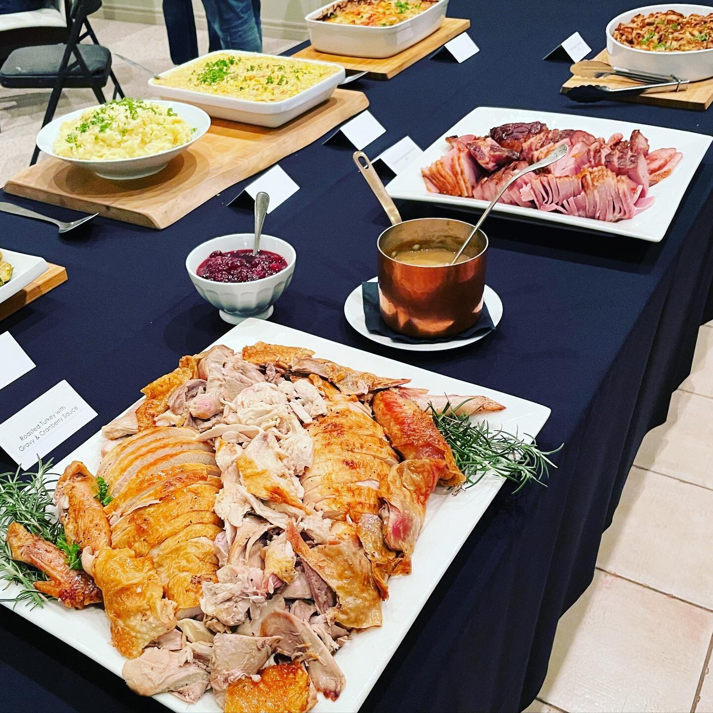 Traditional holiday buffet with a few twists. #yegcatering #yegfood #turkey