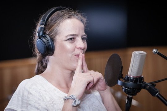 Irene Albarrán grabando en Pieza Estudios, 4 Junio 2024.
Fotografía: Rafael Arriaga