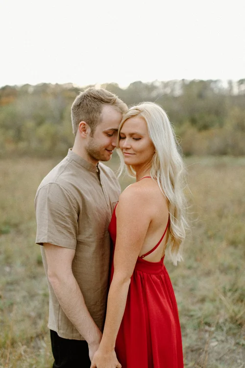 red dress engagement pictures Red Tulip Engagement Dress – sharon rose custom main image 0