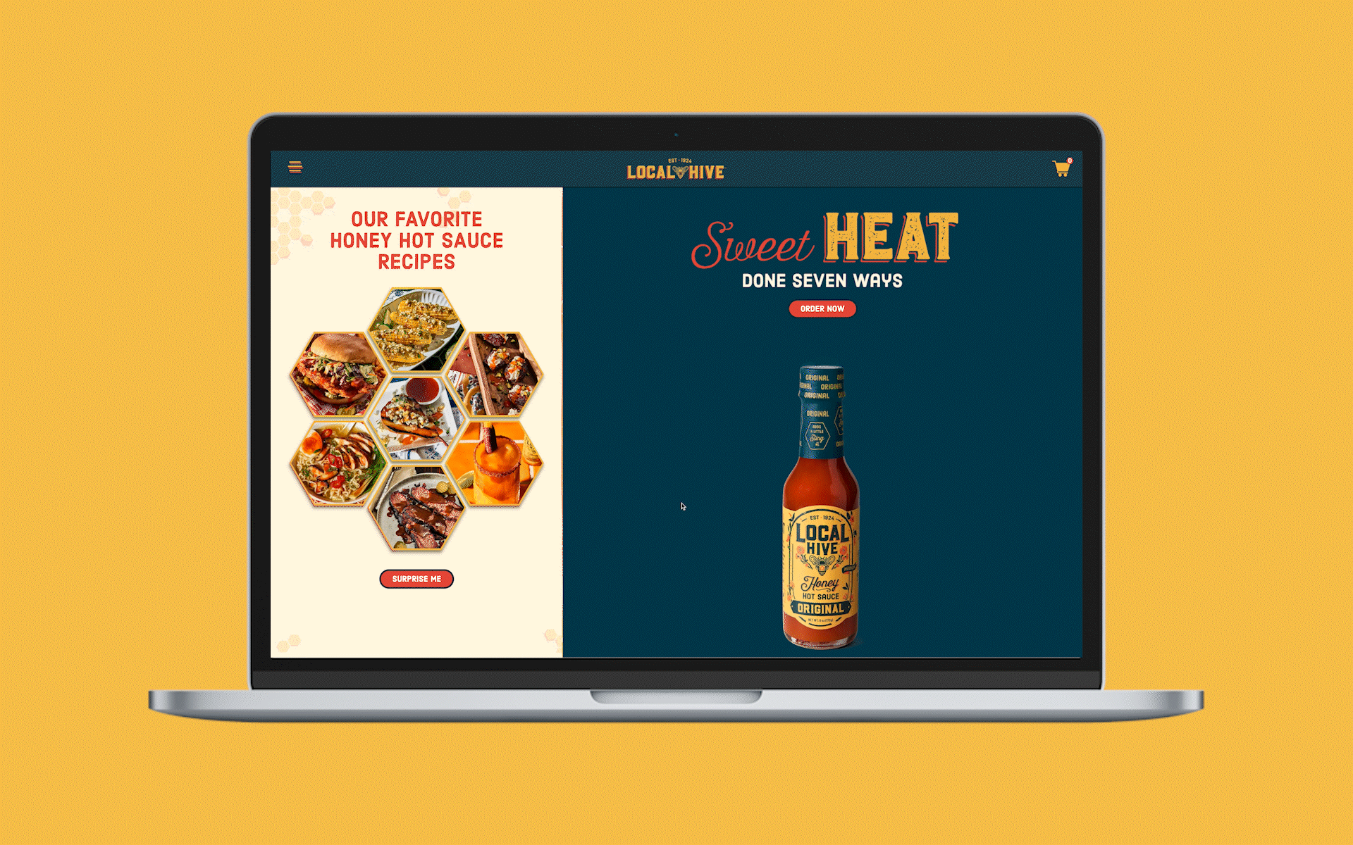 Local Hive Honey Hot Sauce Website