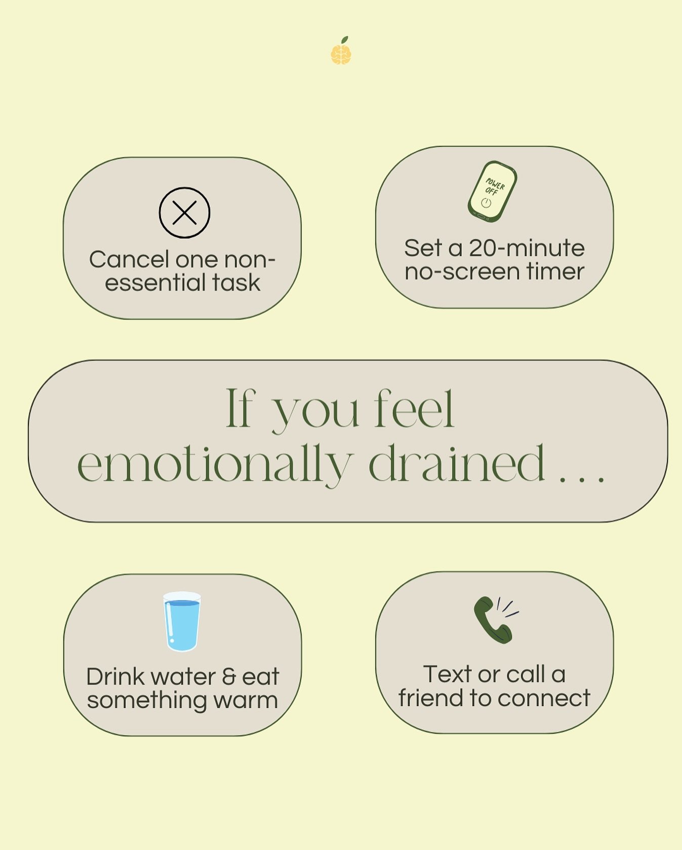 Emotional exhaustion isn&rsquo;t always loud, it&rsquo;s that quiet, worn-out feeling that sneaks up on you.⁠ If you&rsquo;re running on empty, give yourself permission to pause instead of pushing through! 💛⁠
⁠
What&rsquo;s one thing that helps you 