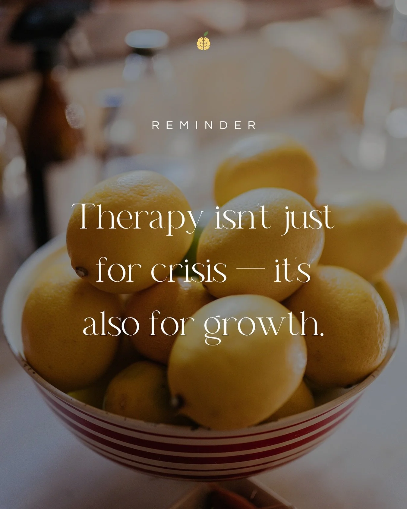 Therapy isn’t just for when things are falling apart — it can also be where you build self-awareness, practice emotional regulation, and explore parts of yourself you’ve been too busy to notice. 💛 Whether you’re in a tough se