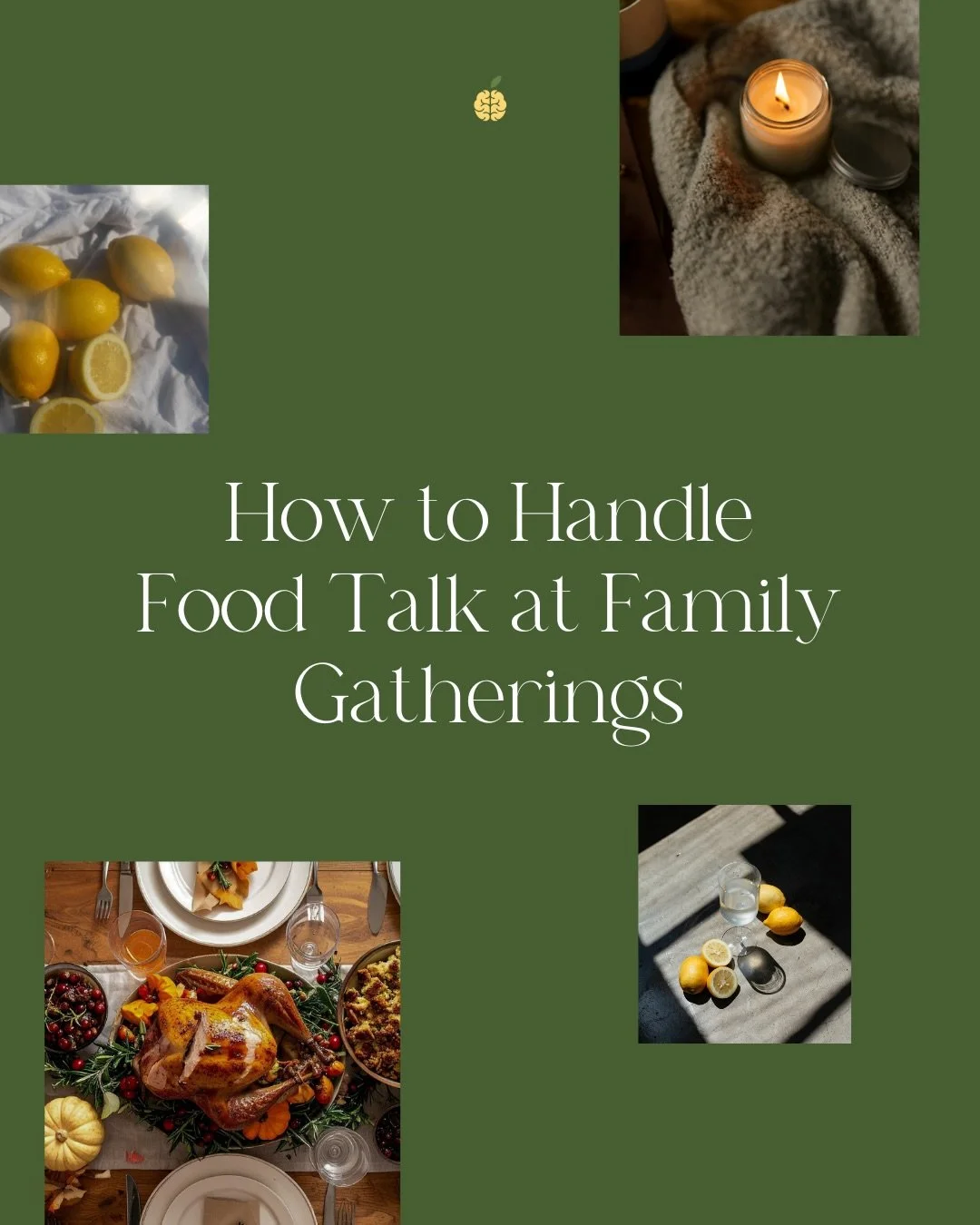 If food or body talk tends to show up at holiday dinners, you&rsquo;re not alone.⁠ Swipe for simple ways to shift the conversation, set a boundary, or step away when you need to. Save this post for later in case you need it 💛