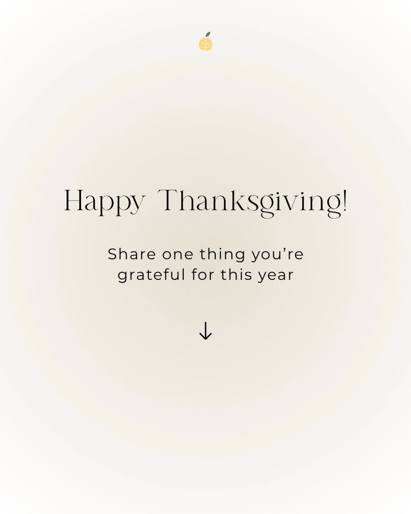 Happy Thanksgiving!! 🍂 Drop one thing you&rsquo;re grateful for in the comments &mdash; big or small, it all counts &darr;💛⁠