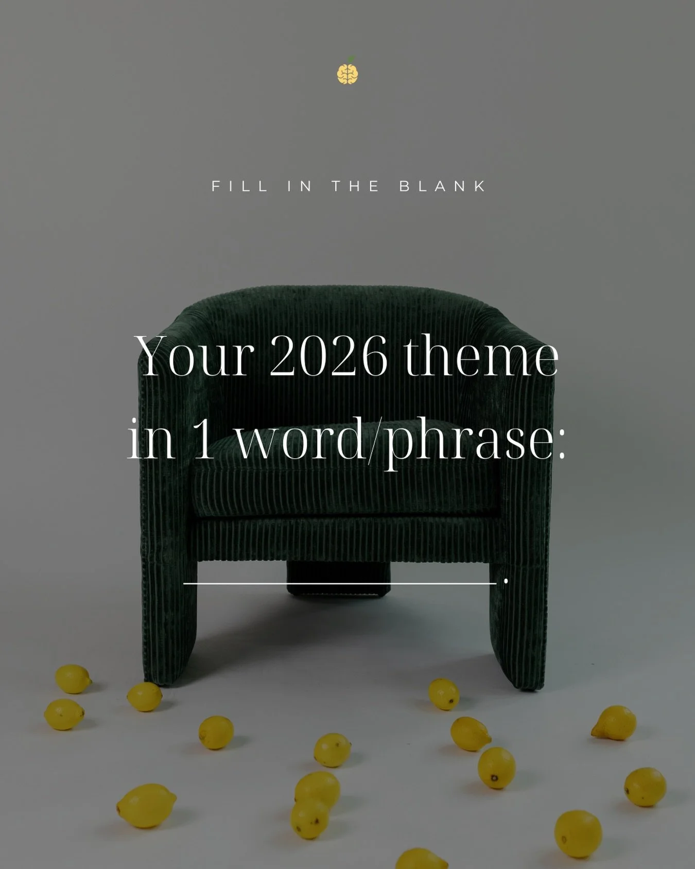 As we head into 2026, instead of a long list of goals, try choosing one word or phrase to guide you. What&rsquo;s yours? &darr;💛
