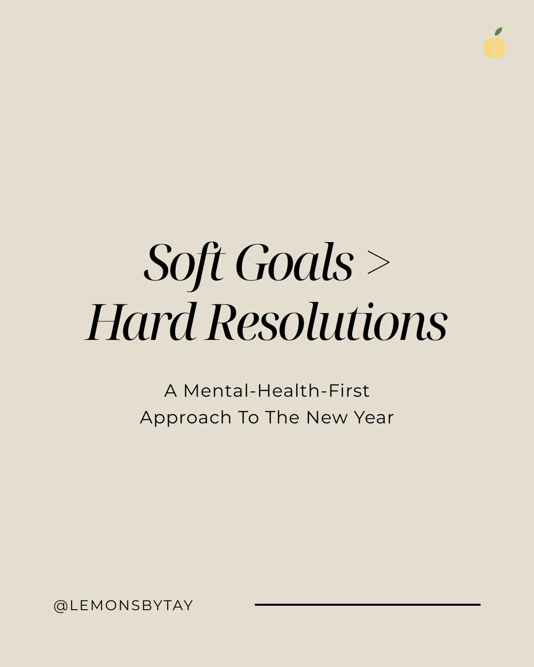 Soft goals don&rsquo;t demand perfection, they support you through real life.⁠ If traditional resolutions leave you feeling overwhelmed, discouraged, or &ldquo;behind,&rdquo; it might be time to try something gentler! This year, choose goals that can