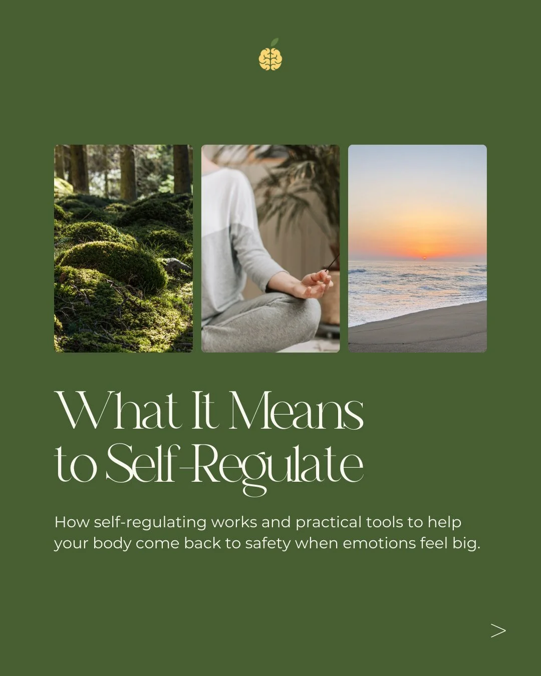 Self-regulation isn&rsquo;t about staying calm all the time. It&rsquo;s about having tools to come back to yourself when things feel hard. Save this post to come back to the next time you need a moment for yourself 💛