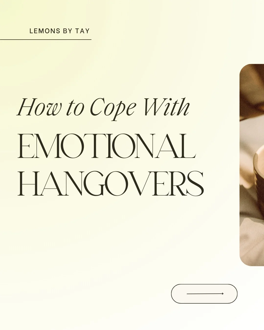 After intense conversations, stress, or emotional moments, it&rsquo;s normal to feel a little drained the next day. Swipe for a few ways to support yourself through an emotional hangover 💛
