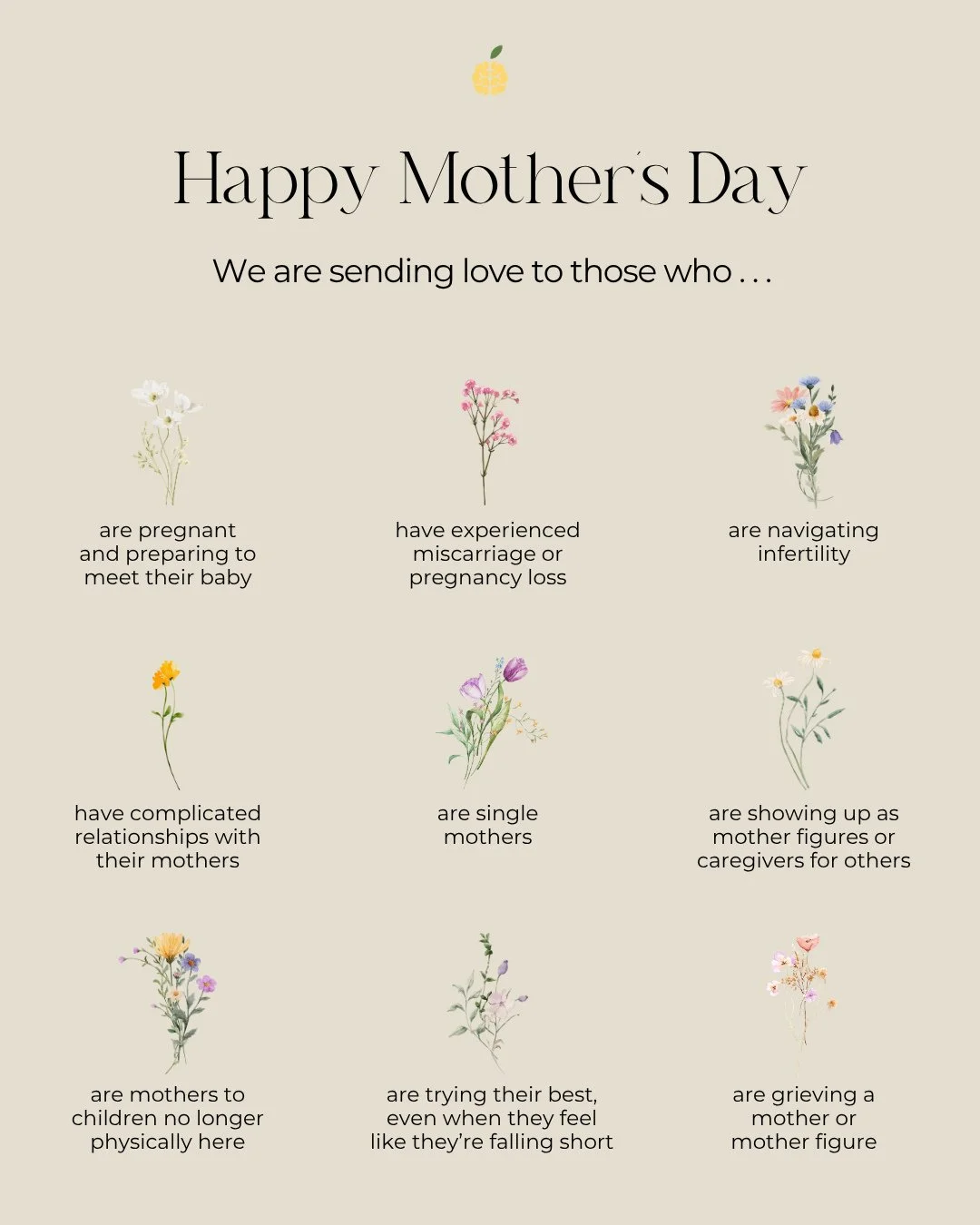 This day can feel beautiful for some, painful for others, and complicated for many. Whatever Mother&rsquo;s Day looks like for you, you&rsquo;re not alone. Sending love to everyone navigating this day in their own way. 💛