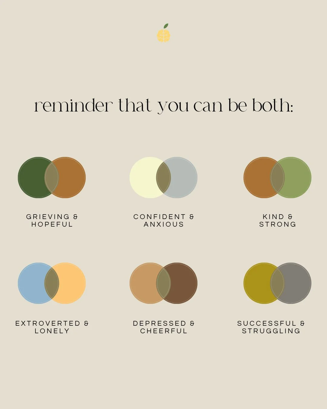 Two things can be true at once. Give yourself permission to hold both 💛