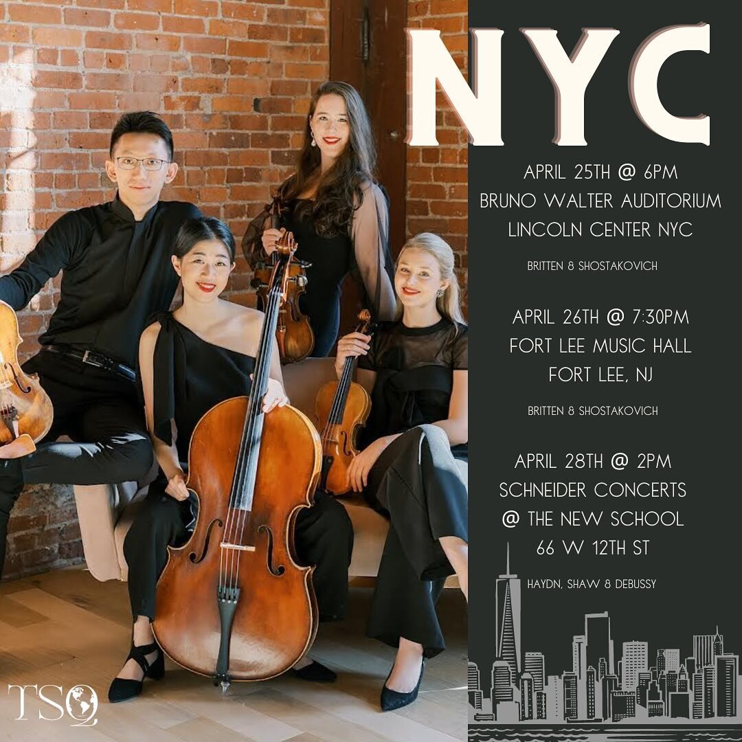 NYC friends, we&rsquo;re excited to be home this coming month for 3 TSQ concerts. We hope to see all of you 🍎
Links in bio! 4/25 and 4/26 are free concerts!