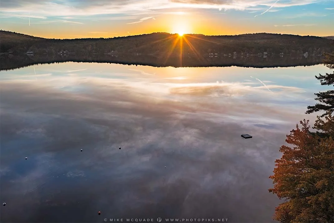 Sunset Clouds on Crystal Lake