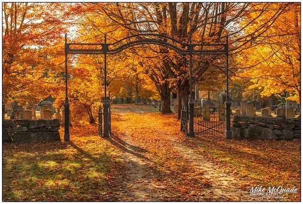 Autumn Colors at the Cemetery Gate
