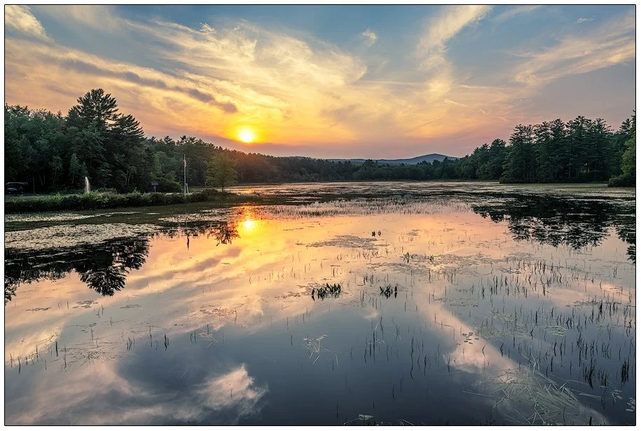 Cloud Lines on Crystal Lake