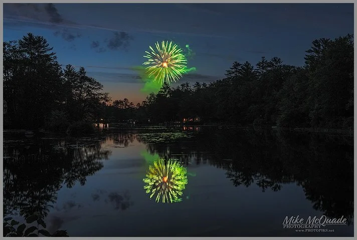 Fireworks in Green