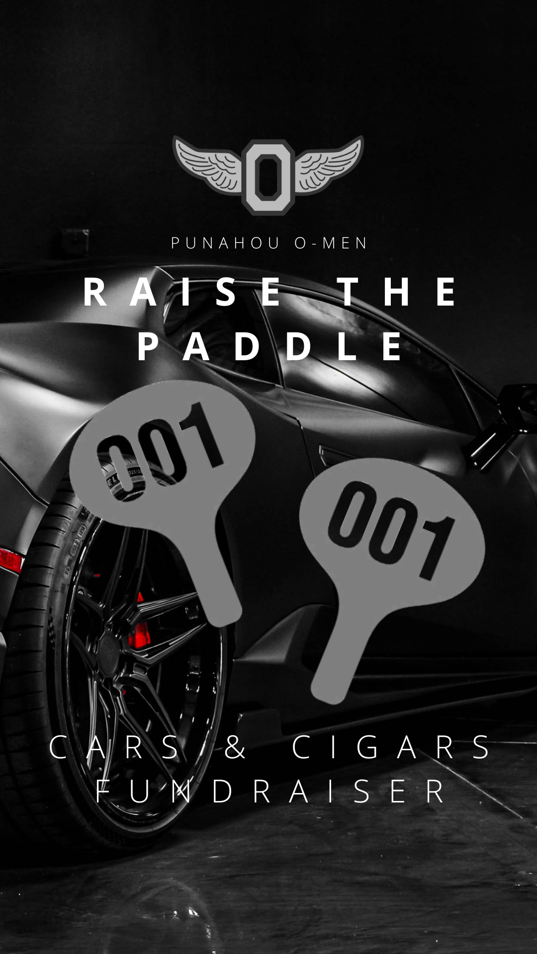 Cars and Cigars Raise the Paddle Donation