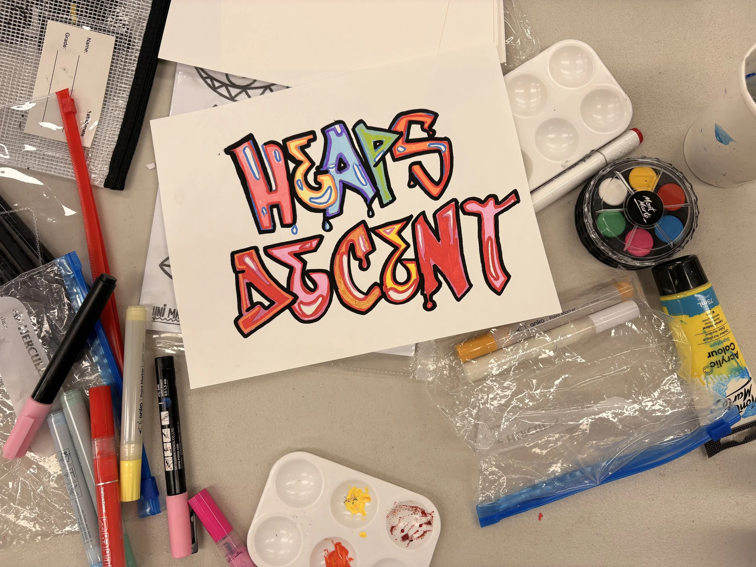 Wagga Wagga Juvenile Justice Lettering Workshop Jan 2026