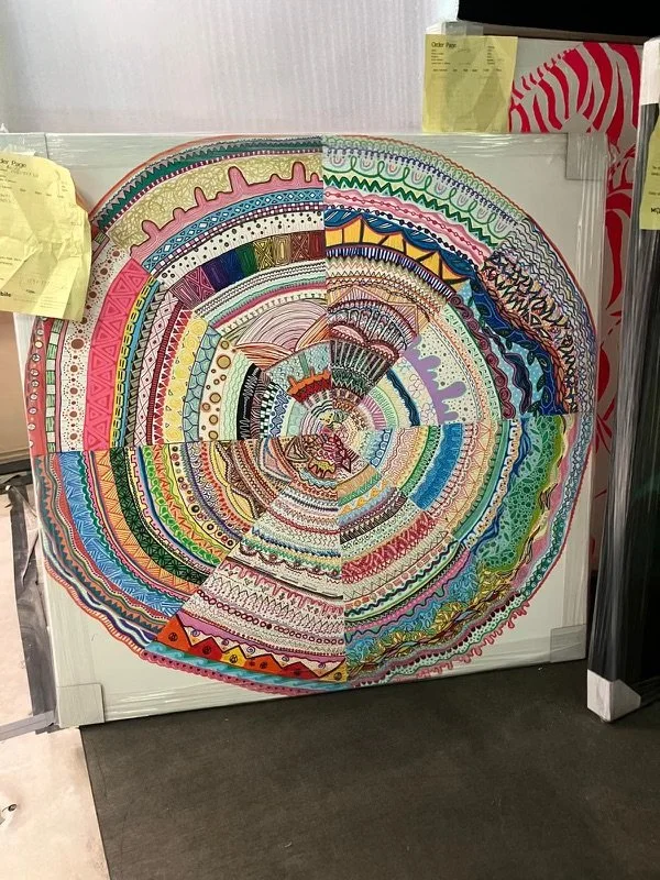 Mandala, 2025. Created in workshops with Femaie juveniles living in juvenile justice facility. (w/ Heaps Decent)