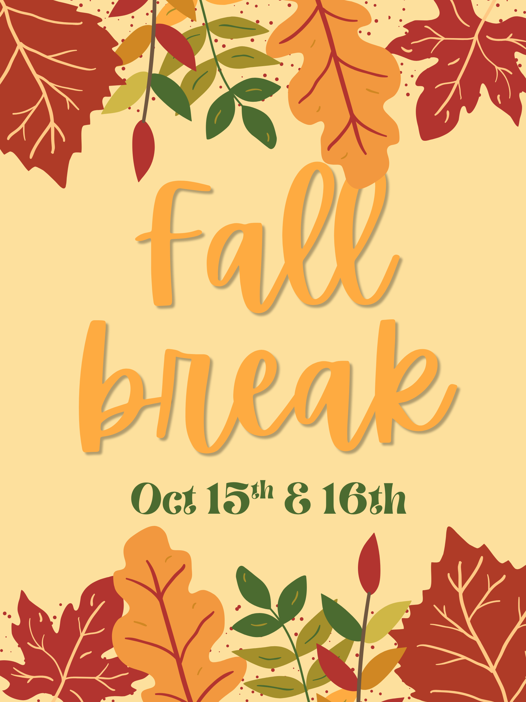 No School - Fall Break